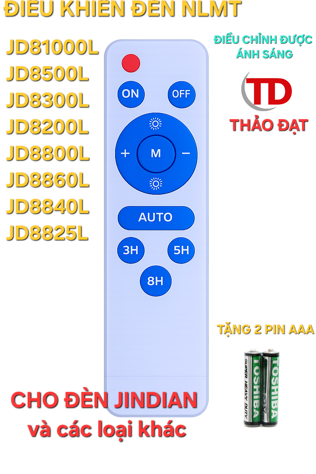 ĐIỀU KHIỂN CHO ĐÈN JINDIAN JD VÀ CÁC ĐÈN KHÁC