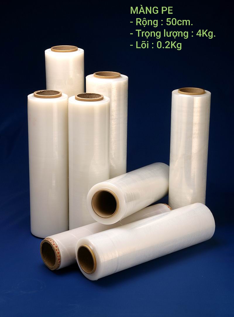 MÀNG PE 50CM - 4KG - LÕI 200GR