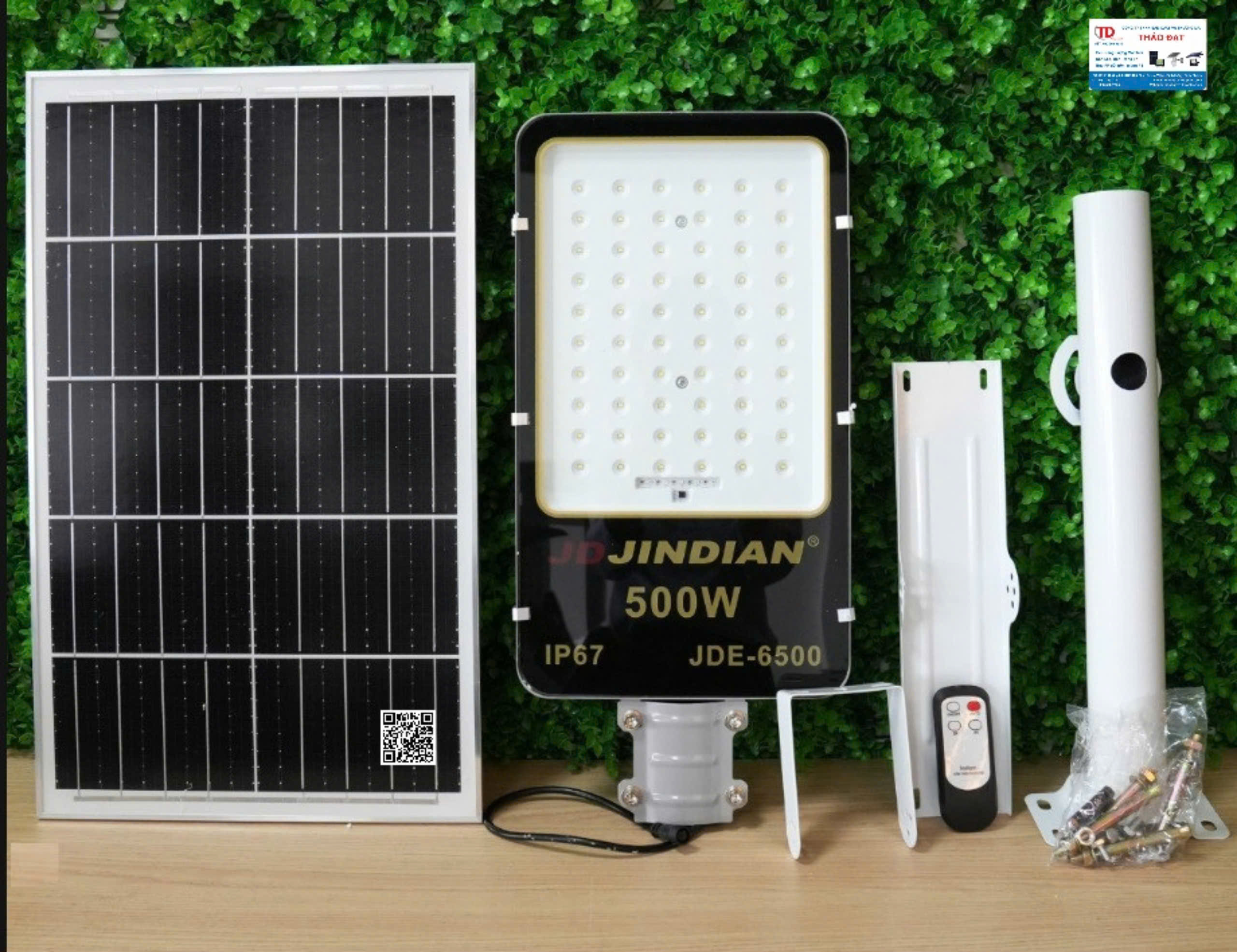 ĐÈN ĐƯỜNG NĂNG LƯỢNG MA75T TRỜI JDE6500 - CÔNG SUẤT 500W - BAO PHÍ SHIP