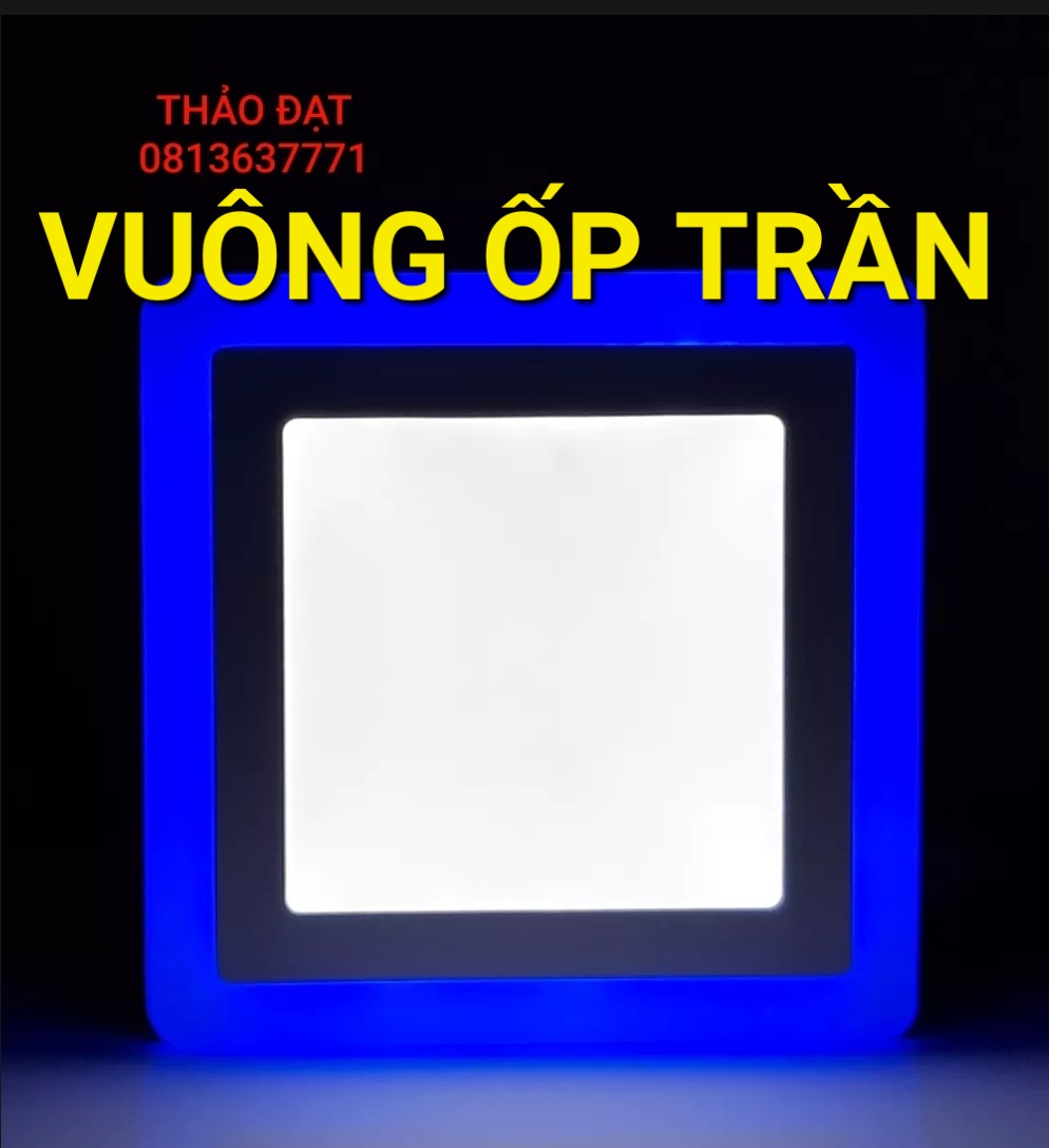 ĐÈN LED VUÔNG ỐP TRẦN 3 CHẾ ĐỘ MÀU