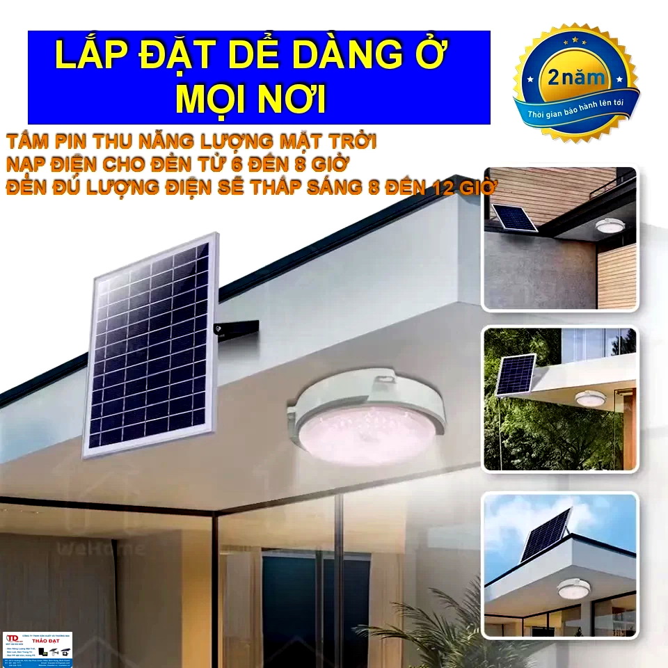 ĐÈN ỐP TRẦN TRÒN - NĂNG LƯỢNG MẶT TRỜI OT400 - CÔNG SUẤT 400W