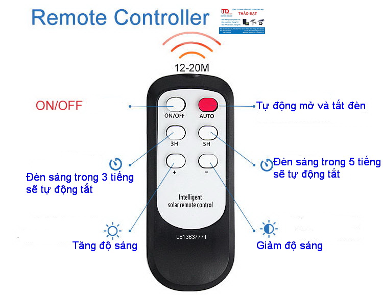 ĐÈN NĂNG LƯỢNG MẶT TRỜI CHÍNH HÃNG JINDIAN JD-770 (70W) - BAO PHÍ SHIP